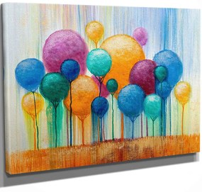 Πίνακας Καμβάς 489GWN1239 40x30cm Multi Wallity Horizontal Wood, Canvas