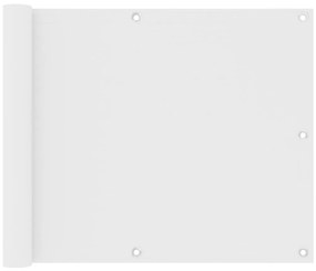 vidaXL Διαχωριστικό Βεράντας Λευκό 75 x 500 εκ. Ύφασμα Oxford