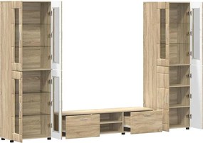 vidaXL Σετ επίπλου τηλεόρασης με συρτάρι FLORIN 3 pcs Δρύς Sonoma