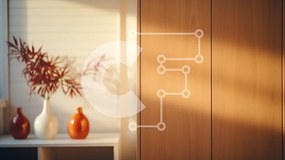 Intra Συλλεκτικό Ξύλινο Παζλ Plywood  4mm - Άνετο δωμάτιο με ξύλινο τοίχο και πολύχρωμα βάζα Σε Ξύλινο Κουτί - Διαστάσεις Puzzle: 10x10 cm – 25 κομμάτια