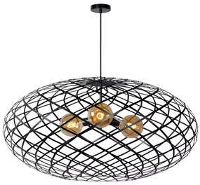 Φωτιστικό Κρεμαστό Lucide 21417-99-30 WOLFRAM Μαύρο Ματ (Black Mat)