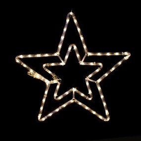 "DOUBLE STARS" 72 LED ΣΧΕΔΙΟ 3m ΜΟΝΟΚΑΝΑΛ ΦΩΤΟΣΩΛ ΘΕΡΜΟ ΛΕΥΚΟ ΜΗΧΑΝΙΣΜΟ FLASH IP44 55cm 1.5m ΚΑΛΩ ACA X0818131
