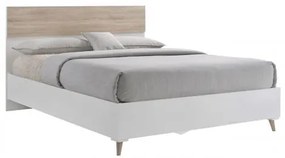 ALIDA κρεβάτι διπλό Sonoma/Άσπρο 157x203x100 (Στρώμα 150x200)cm Ε7348,2