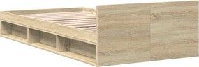 vidaXL Σκελετός κρεβατιού με αποθήκευση Sonoma Δρυς 80 x 200 cm