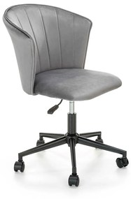 Καρέκλα γραφείου Houston 1319, Γκρι, 77x55x61cm, 9 kg, Με ρόδες, Χωρίς μπράτσα, Μηχανισμός καρέκλας: Economic | Epipla1.gr