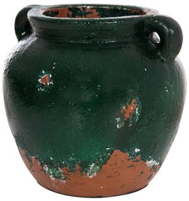 Διακοσμητικό Βάζο Τερακότα Μαύρο Φ24Χ23Y εκ.