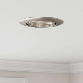 vidaXL Εσοχή Φωτιστικά 12 τεμ Στρογγυλά GU10 Ασημί Ø90 mm Χάλυβας