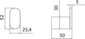Karag Artemis A0351045 Gun Metal - Άγκιστρο Μονό