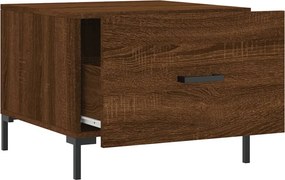 vidaXL Τραπεζάκι Σαλονιού Καφέ Δρυς 50x50x40 εκ. Επεξεργασμένο Ξύλο