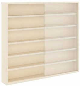 vidaXL Ξύλινη βιτρίνα συλλεκτών Καφέ 60 x 8,5 x 54 εκ. Κόντρα πλακέ
