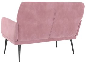 vidaXL Πάγκος Ροζ 108 x 79 x 79 εκ. Βελούδινος