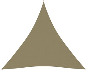 vidaXL Πανί Σκίασης Τρίγωνο Μπεζ 3 x 3 x 3 μ. από Ύφασμα Oxford
