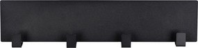 Μαγνητική Κρεμάστρα 4 Θέσεων (30x2x6.5) Wenko Ima Black 55013100