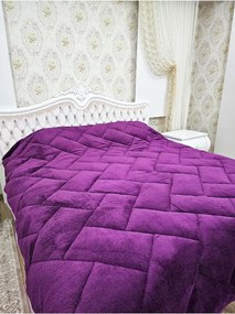 Πάπλωμα λουξ διπλό 195x215 cm - Μωβ 195 x 215