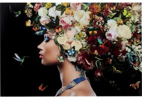 Πίνακας Γυάλινος Μπουκέτο Λουλούδια 150x0.4x100εκ