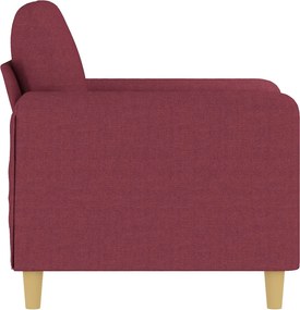 vidaXL Πολυθρόνα Σαλονιού Μπορντό 60 εκ. Υφασμάτινη