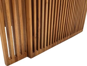 Τραπέζι Tinnie pakoworld σετ 2τεμ teak ξύλο σε φυσική απόχρωση