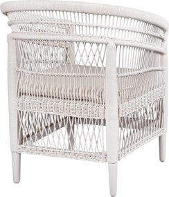 ΠΟΛΥΘΡΟΝΑ MALAWI HM9635.02 ΞΥΛΟ ΜΑΟΝΙ ΜΕ RATTAN ΛΕΥΚΟ--Β'ΔΙΑΛΟΓΗΣ 80x70x86Υεκ.