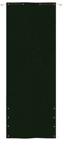 vidaXL Διαχωριστικό Βεράντας Σκούρο Πράσινο 80 x 240 εκ Ύφασμα Oxford