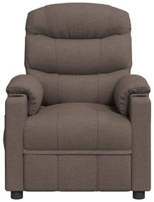 vidaXL Πολυθρόνα Ανακλινόμενη Taupe Υφασμάτινη