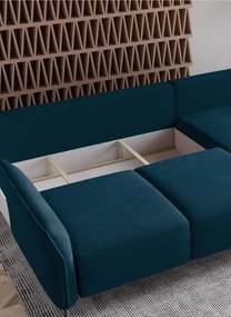 Γωνιακός καναπές Josephine -Petrol-Δεξιά