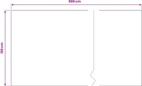 vidaXL Μάτ δαπέδου Μαύρο 1,2 x 5 μ Λάστιχο