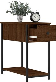 vidaXL Κομοδίνα 2 τεμ. Καφέ Δρυς 30 x 60 x 60 εκ. από Επεξεργ. Ξύλο