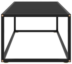 vidaXL Τραπεζάκι Σαλονιού Μαύρο 100 x 50 x 35 εκ. με Μαύρο Γυαλί