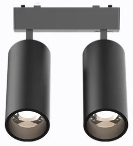 Σποτ Μαγνητικής Ράγας/Ράγας Ιμάντα 48V LED 2x9W Μαύρο 3CCT Arion-18SP-3 SunLight-ARION-18SP-3-Μαύρο ARION-18SP-3