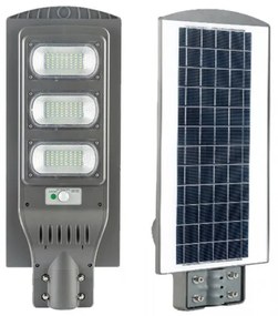 Ηλιακό Φωτιστικό Δρόμου Κεφαλή LED 90W Μαύρο ΙΡ65 Ανιχνευτής Κίνησης Τηλεχειριστήριο 22245 Interlight-22245-Μαύρο 22245