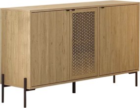 Μπουφές Naive Megapap χρώμα sapphire oak 126x40x80εκ.