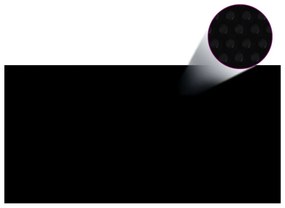 Κάλυμμα Πισίνας Μαύρο 600 x 300 εκ. από Πολυαιθυλένιο - Μαύρο
