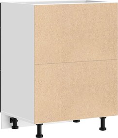 vidaXL Βάση Ντουλάπας Κουζίνας Μαύρη Δρυς 60 x 46 x 81,5 cm