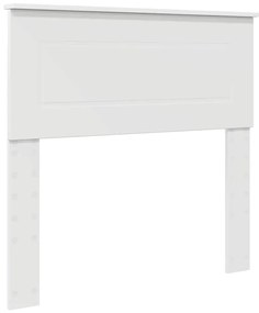 vidaXL Κεφαλάρι με κεφαλάρι Λευκό 90 cm Επεξεργασμένο ξύλο