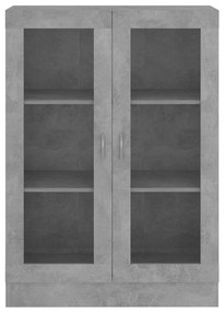 vidaXL Βιτρίνα Γκρι του Σκυροδέματος 82,5 x 30,5 x 115 εκ. Επεξ. Ξύλο