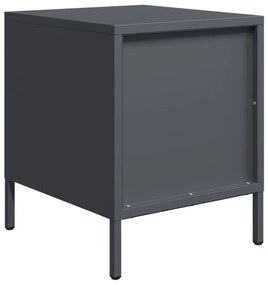 Κομοδίνο Ανθρακί 35x39x43,5 εκ. από Χάλυβα 851248