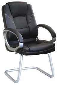 Καρέκλα Υποδοχής BF6950V Black EO278.1V 63x65x100 cm Σετ 2τμχ