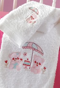 Βρεφικές Πετσέτες (Σετ 2τμχ) Rythmos Cake Pink 450gsm