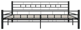 vidaXL Πλαίσιο Κρεβατιού Μαύρο 180 x 200 εκ. Ατσάλινο