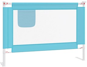 vidaXL Μπάρα Κρεβατιού Προστατευτική Μπλε 90 x 25 εκ. Υφασμάτινη