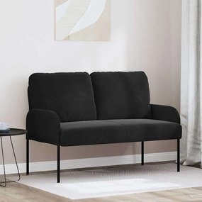 vidaXL Καναπέδες με μαξιλάρι 110cm Μαύρο Κόντρα πλακέ