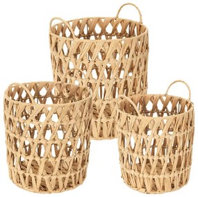 Σετ διακοσμητικά καλάθια Home Deco Factory με χερούλια - 3 τεμάχια