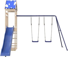 vidaXL Παιδική Χαρά Εξωτερικού Χώρου από Μασίφ Ξύλο Πεύκου