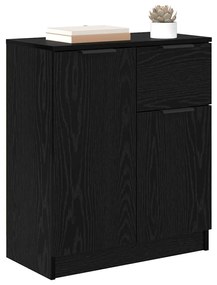 vidaXL Πλαϊνό γραφείο Μαύρη δρυς 60 x 30 x 70 εκ. Επεξεργασμένο ξύλο