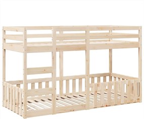 vidaXL Κουκέτα 90x200 εκ. από Μασίφ Ξύλο Πεύκου