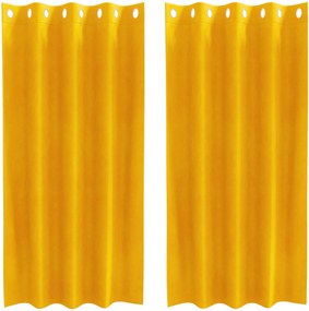vidaXL Κουρτίνες συσκότισης 2 pcs Χαμομηλί κίτρινο 140 x 175 cm
