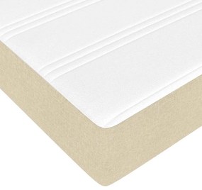 vidaXL Σκελετός Κρεβατιού Κρεμ 160 x 200 cm ύφασμα
