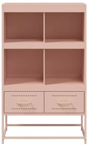 vidaXL Ντουλάπα Ροζ 68 x 39 x 111,5 εκ. από Χάλυβα