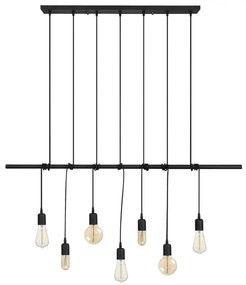 METALLIC PENDANT LIGHT IN BLACK  120Χ10Χ180cm. 120x10x180 εκ.