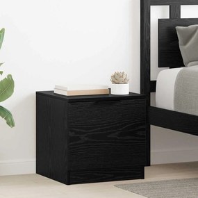 vidaXL Ντουλάπι κρεβατιού 2 pcs Μαύρη δρυς 40 x 39 x 40 εκ.